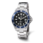 Charles Hubert Stainless Steel Black Dial Men's Watch